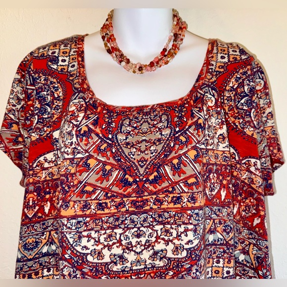 Lucky Brand Boho Chic Flowy Top - Picture 2 of 6